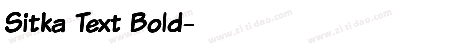 Sitka Text Bold字体转换